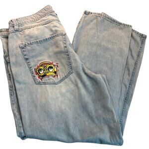 Empyre Boombox Relaxed Skate Jeans Light Wash Cotton